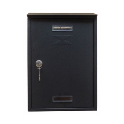 CASSETTA POSTALE C/TETTO E CIL 22X7X33 CM ANTRACITE