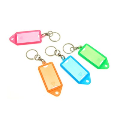 PORTAETICHETTA IN PLASTICA C/FINESTRA 65X30 MM