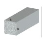 PROFILO ARGENTO H.100 CM QUADRO PIENO 10X10 MM**