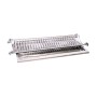 MENSOLA COLAPIATTI ACCIAIO INOX C/VASCH 76 CM