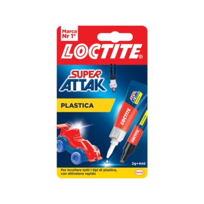 ADESIVO SUPER ATTAK PLASTICA 2G+4ML