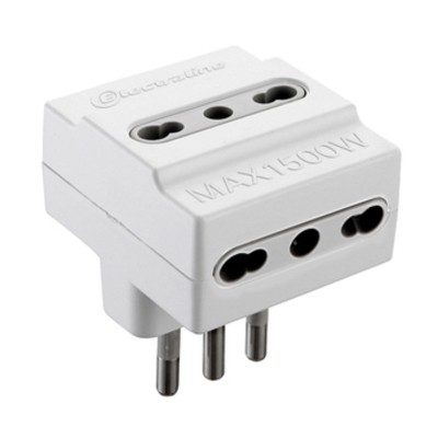 ADATTATORE TRIPLO 16A 3PR BIP BIANCO FIG.10