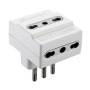 ADATTATORE TRIPLO 16A 3PR BIP BIANCO FIG.10