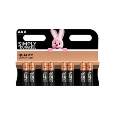 DURACELL SIMPLY ALCALINA STILO 8 PZ MN1500