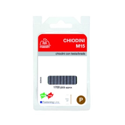 MAESTRI BLISTER CHIODINI M15 P/FISSATRICE 1700 PZ