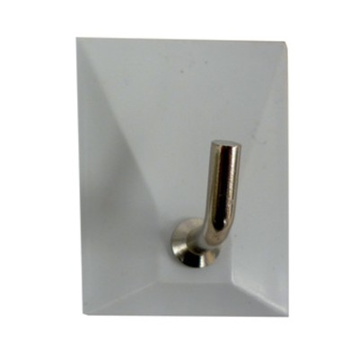 GANCIO ADESIVO PLASTICA 1 POSTO**