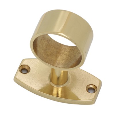 PASSANTE CORRIMANO OTTONE TUBO LUCIDO D 25 MM**