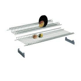 MENSOLA COLAPIATTI ACCIAIO CROM C/SUPP 76 CM