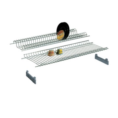 MENSOLA COLAPIATTI ACCIAIO CROM C/SUPP 76 CM