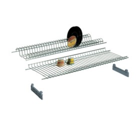 MENSOLA COLAPIATTI ACCIAIO CROM C/SUPP 86 CM