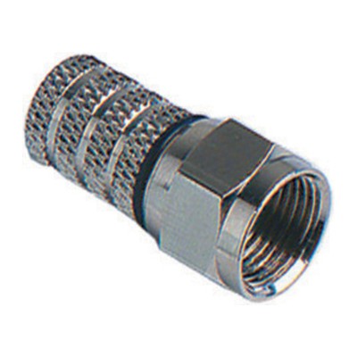 CONNETTORE A VITE TIPO F P/CAVO SAT TV 6,40MM