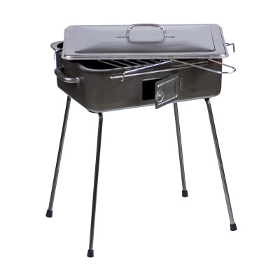 BARBECUE IN LAMIERA FORNACETTA RETTANGOLARE