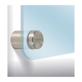 BL DISTANZIALE P/TARGA D 30X25 MM NICHEL SAT 4 PZ