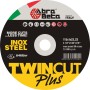 ABRABETA DISCO P/FERRO TWIN CUT PLUS 115X1,0 MM