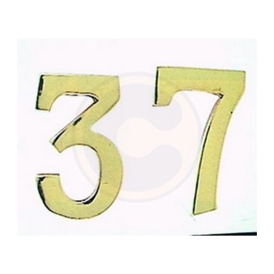 NUMERO CIVICO 1 IN OTTONE 100 MM