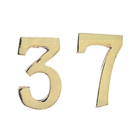 NUMERO CIVICO 2 IN OTTONE 100 MM
