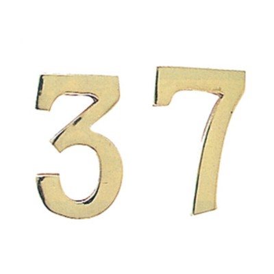 NUMERO CIVICO 3 IN OTTONE 100 MM