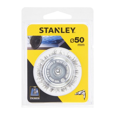 PIRANHA STANLEY STA36030 (X36030) SPAZZOLA ACCIAIO A TAZZA D.50