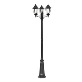 Lampioncino alluminio triplo nero