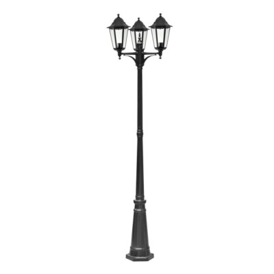 Lampioncino alluminio triplo nero