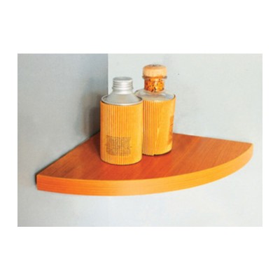 MENSOLA ANGOLO SQUADRATA NOCE 35X35X1,8 CM