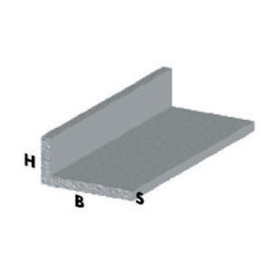 PROFILO CROMO H.100 CM ELLE 25X20X1 MM