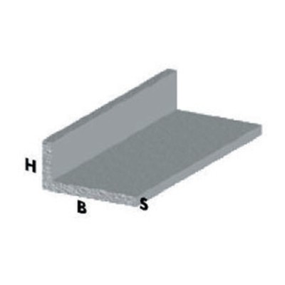 PROFILO CROMO H.100 CM ELLE 15X10X1 MM