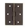 CERNIERA FRESATA PIANA OTTONE BRONZ 50X40 MM**