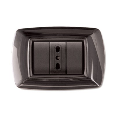 PLACCA LIFE LIVING PLAST NERO GLITTERING 3P