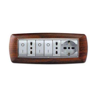 PLACCA LIFE LIVING PLAST LEGNO SCURO 7P