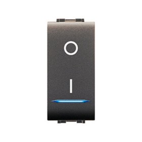 LIFE 4015 INTERRUTTORE BIPOLARE ILLUMIN.LE GRIGIO