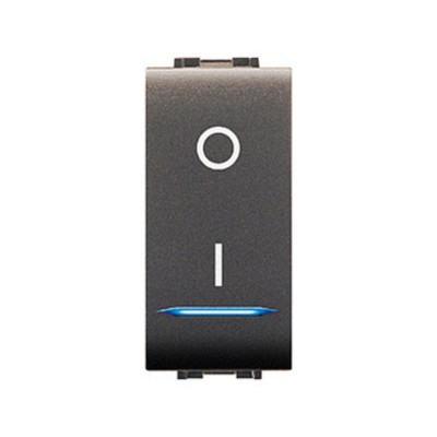 LIFE 4015 INTERRUTTORE BIPOLARE ILLUMIN.LE GRIGIO