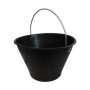 SECCHIO P/MURATORE PLAST C/ARCO NERO D 34CM 8 L