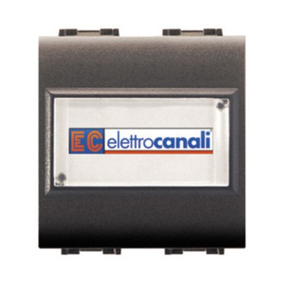 LIFE 4025 PULSANTE C/PORTANOME GRIGIO ANTRACITE