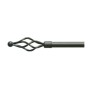 BASTONE ACCIAIO A STRAPPO D 19 NERO 170-300 PIGNA SD017