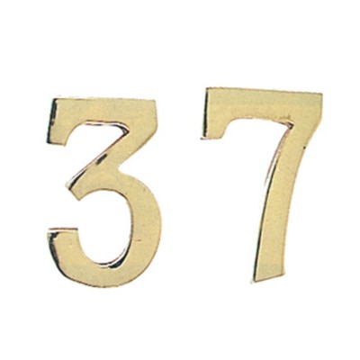 NUMERO CIVICO 7 IN OTTONE 100 MM