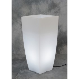 VASO HOME LIGHT QUADRO 40X40X90 CM GHIACCIO BIA