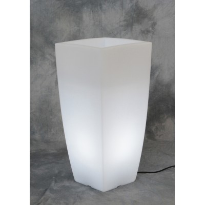 VASO HOME LIGHT QUADRO 40X40X90 CM GHIACCIO BIA