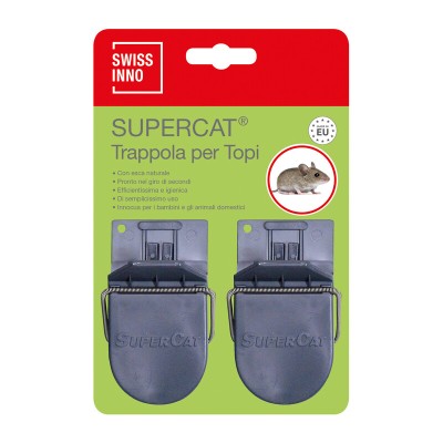 TRAPPOLA P/TOPI C/ESCA SUPERCAT 2 PZ