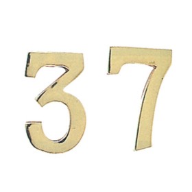 NUMERO CIVICO 9 IN OTTONE 100 MM