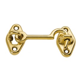 GANCIO FERMAFINESTRA OTTONE LUCIDO 60 MM**