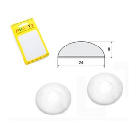 PARACOLPO GOCCIA ADESIVO 24X8 TRASPAR BL 4 PZ*