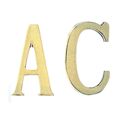 LETTERA C IN OTTONE 75 CM