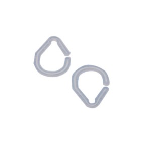 ANELLI P/TENDA DOCCIA TRASPARENTE 16 PZ