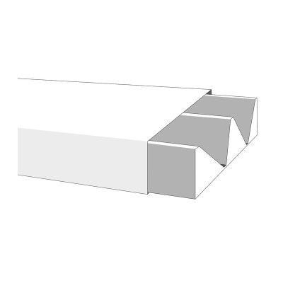 MINICANALINA C/COP FRONT 30X10 2 SCOM H 200 CM