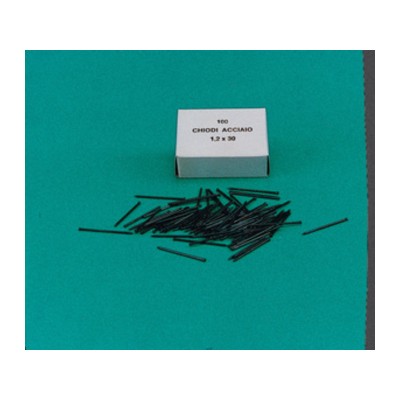 CHIODINI GRUPPINI ACCIAIO 1,2X20 MM SCATOLA 100 PZ