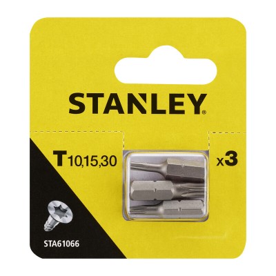 PIRANHA STANLEY STA61066 (X61066) 3 INSERTI MM.25 TX 10-15-30