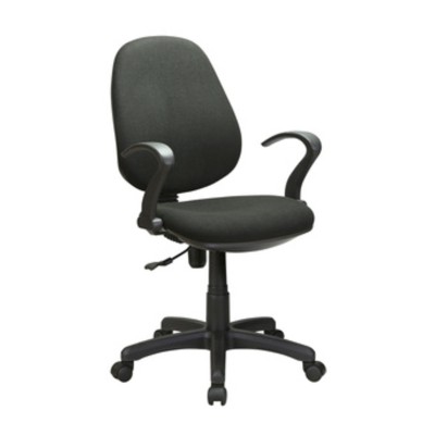 C POLTRONA A GAS C/BRACCIOLI OFFICE NERO