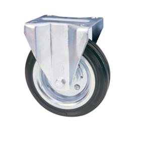 RUOTA INDUSTRIALE D 80 MM GOMMA 80/A PIASTRA FIS