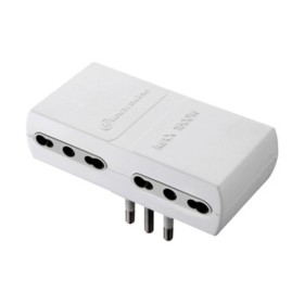 ADATTATORE PIATTO 16A 2P+T 4PR BIPAS BIANCO FIG.12